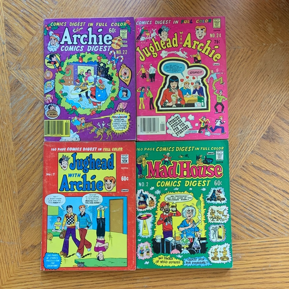 Vintage 1970s Archie and Jughead Comics Digests